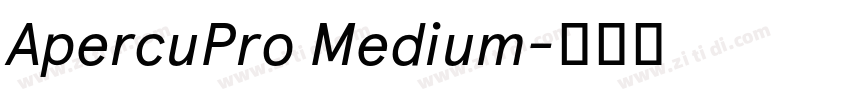 ApercuPro Medium字体转换